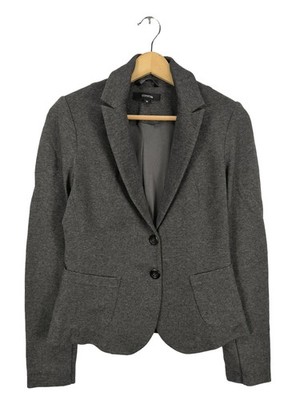 COMMA Kurz-Blazer Damen Blazer Gr. DE 36 hellgrau Business-Look