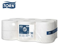 Tork Mini Jumbo Advanced Toilet Rolls T2 System Toilet Paper 12 Rolls x 170m