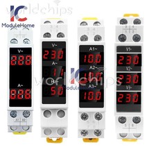 AC 80-500V 100A DIN Rail Ammeter Voltmeter Digital Display Voltage Current Meter