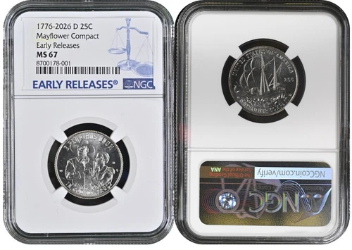 Photo of a 2026-D America 250 Quarters from an eBay listing that sold on Jul 22, 2026