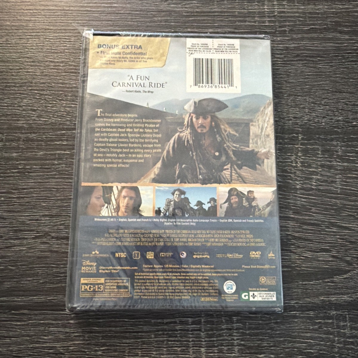 Pirates of the Caribbean: Dead Men Tell No Tales (DVD, 2017) for