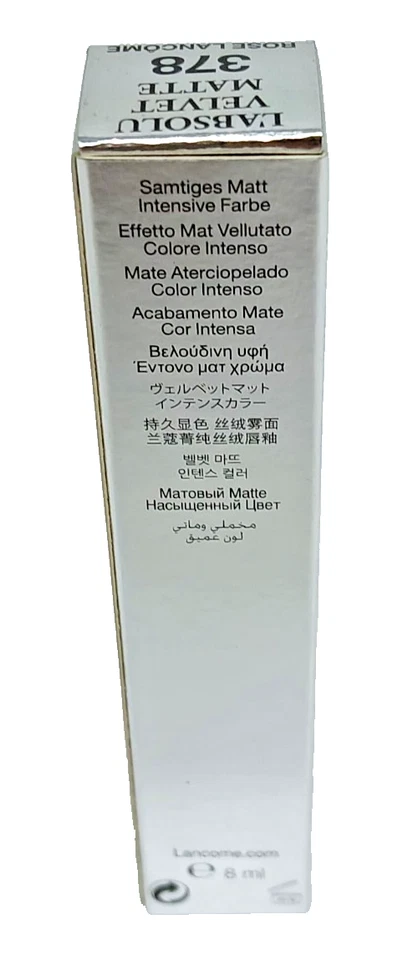 Lancôme L’Absolu Velvet Matte 378 Rose Lancôme – Ultra-Creamy Matte Lipstick 0.2 - Image 2 of 2