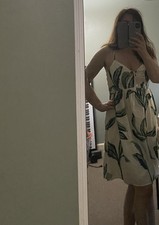 Women's Nine West Adjustable Striped Sundress  NWT New Large Rayon Mix