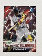 Ronald Acuna Jr  2026 Bowman Chrome Electric Sluggers Red Mojo Refractor /275