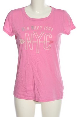 OLD NAVY Print-Shirt Damen Shirt Gr. DE 38 pink Casual-Look