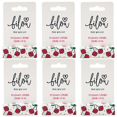 Bilou CHERRY POPS Lippenöl 6 x 9 ml Lippenpflege Bibi Beauty Palace 2021 NEW