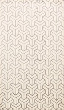 New Modern Rug Hand-Tufted Beige Wool Contemporary Area Rug Carpet