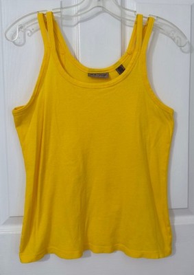 VERY NICE I.E. RELAXED IE BRIGHT YELLOW DOUBLE STRAP TANK TOP - SIZE MEDIUM