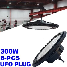 screw in led high bay shop lights 300w Factory warehouse  Light Fixtures 8-PACK