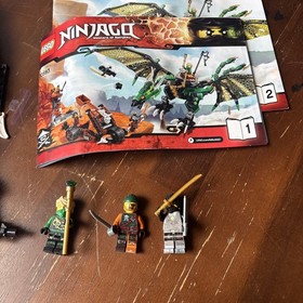 LEGO Ninjago 70593 The Green NRG Dragon Box & Manual - Partially Complete