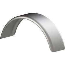 Tow Zone Single Round Steel Trailer Fender, Fits 12in.-13in. Tires, 25 3/4in. x
