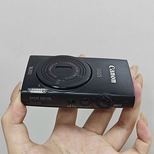 English Canon PowerShot ELPH 110 HS / IXUS 125 HS 16.1MP Black Digital Camera