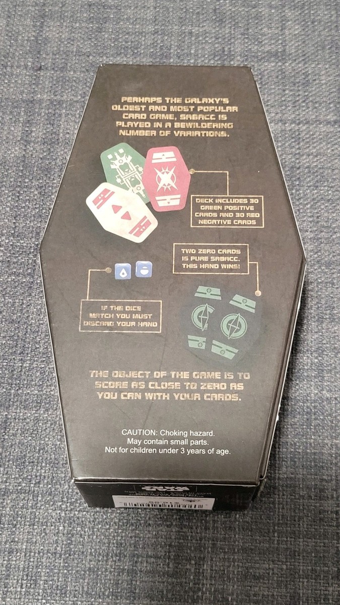 Star Wars Galaxy's Edge SABACC Card & Dice Game Disney Theme Parks
