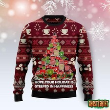 Coffee Christmas Tree Ugly Christmas Sweater