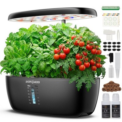 Ahopegarden Indoor Garden Hydroponics Growing System 12 Pods Plant