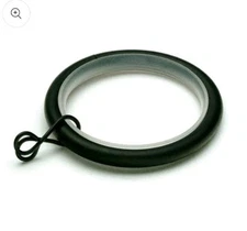TRAX Drapery Decorative Rings Black URG BL Inside 1.5" Outside 1.97" 10 Pack