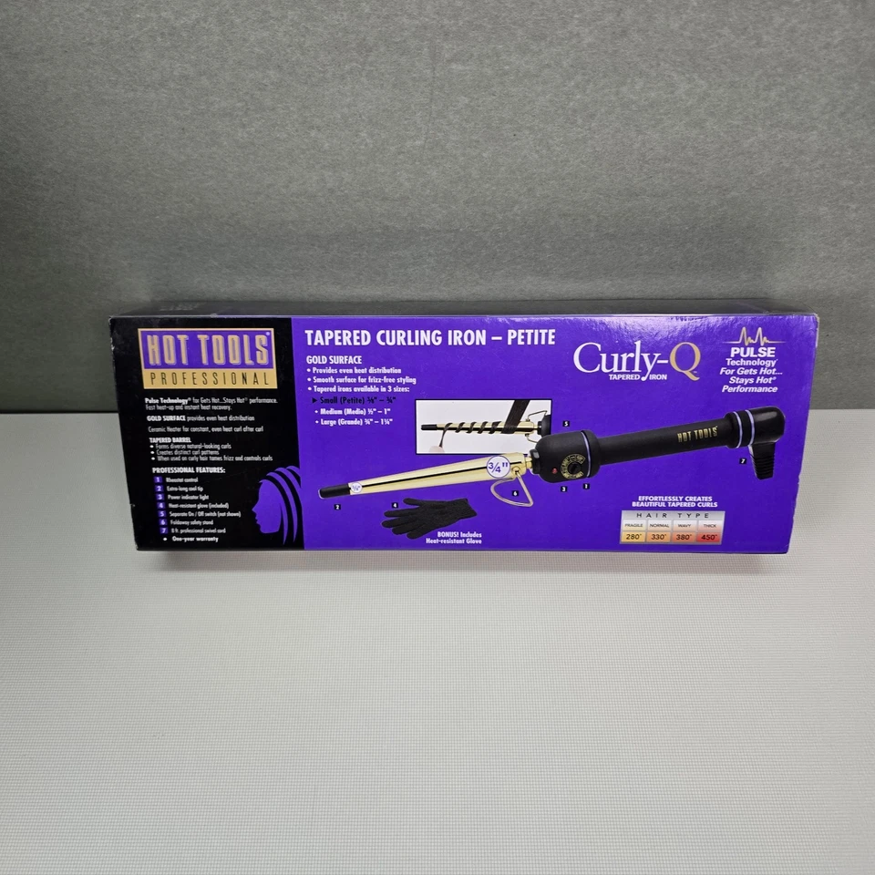 Modelador de cabelo cônico Hot Tools Curly-Q HTG1850 NOVO EM FOLHA - Imagem 2 de 4