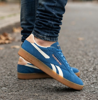Herren Reebok Classic Club C Turnschuhe Wildleder Leder Größe 10 blau UVP £89 Retro