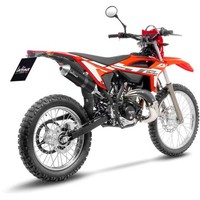 Auspuff LeoVince X-FIGHT Black Beta RR 50 Enduro Sport Racing Motard 2023 2024