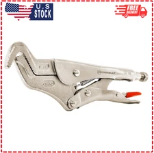 Powerbuilt 9-Inch Parrot Nose Pliers Hand Tool, Adjustable Locking Jaw, Non-Slip