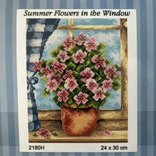 Orchidea Printed Needlepoint canvas for halfstitch without Floss 24x30 Cm