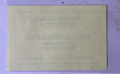 Virginia Slims Of Boston The Courtside Club Boston University Pass 4”x3” - Foto 2 di 2