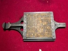 Monotype Die Case, 15 x 15 Brass Letters Monotype ..