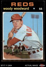 1971 Topps #496 Woody Woodward Reds 4 - VG/EX