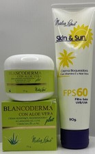 Blancoderma Aloe Plus y bloqueador solar