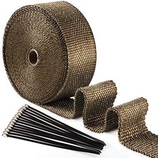 2" x 50" Exhaust Wrap,Titanium Exhaust Heat Wrap,Fiberglass Exhaust Header