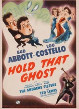 1941 Hold That Ghost Poster Bud Abbott Lou Costello The Andrews Sis- Old Photo