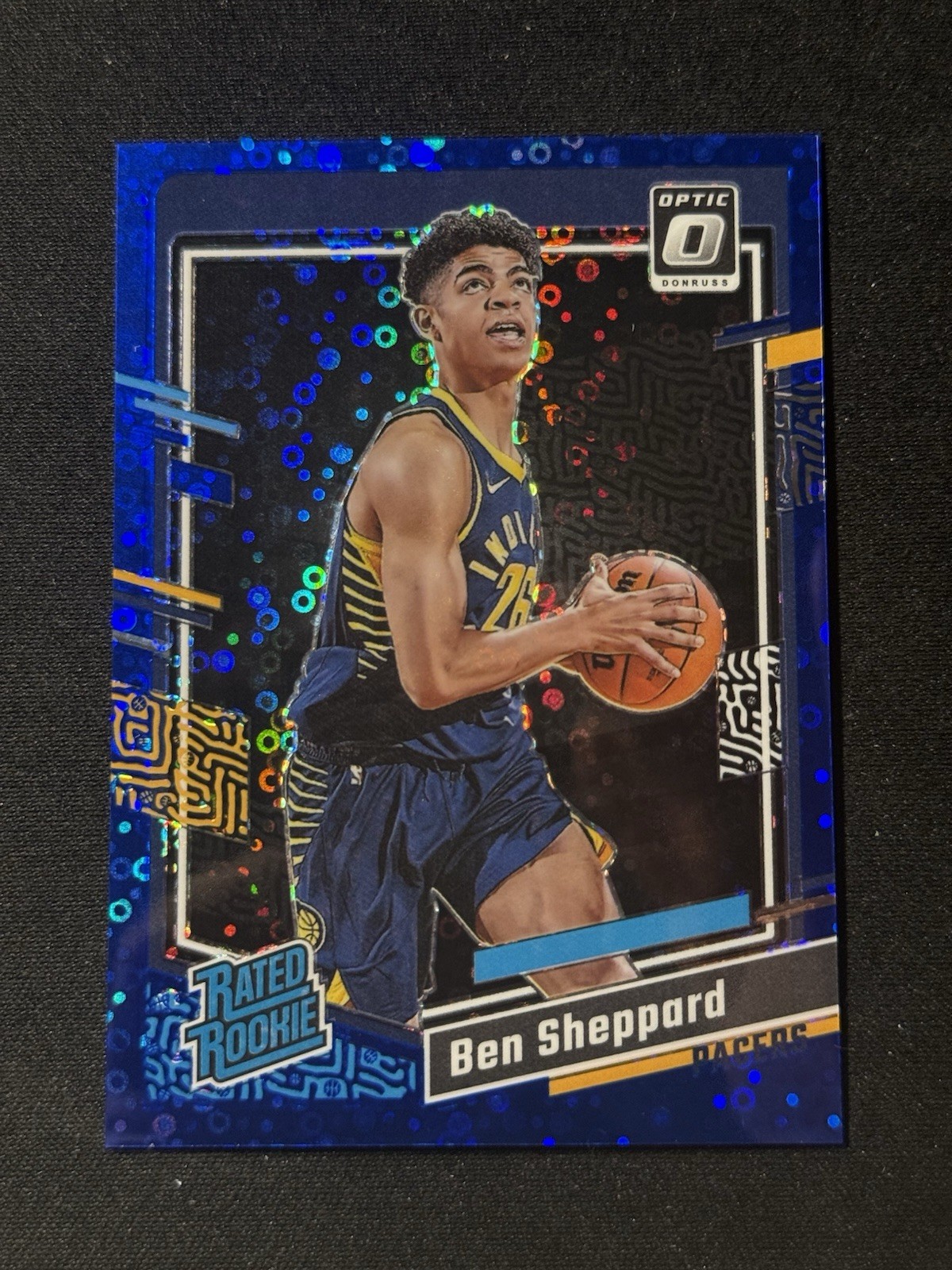 BEN SHEPPARD 2023-24 PANINI OPTIC #221 RATED ROOKIE BLUE Fast Break SSP /49