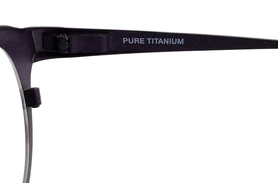 Nuevo marco de gafas THEO Corleone 765 púrpura negro titanio Bélgica unisex Foto 4 de 4