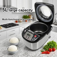 5L 900W Rice Cooker 8-in-1 Multi Cooker | Non Stick Keep Warm Timer