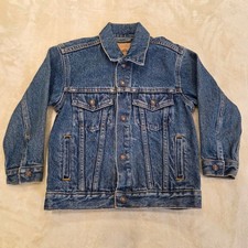 Levi's Signature Kids Youth Denim Jacket Size M 10 Blue Trucker Jean Coat