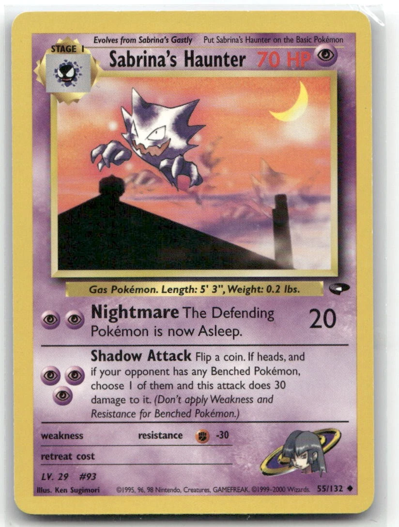 sabrina's haunter pokemon card Gym Challenge 1st Edition #55 PSA 9 If heads Sabrina's Haunter #55 Prices |