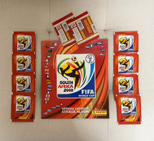 2010 Panini World Cup South Africa Stickers Package 10 Packs + NEW Sticker Album