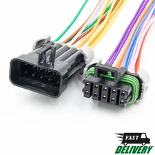 Electrical connector 10-pin. Female + Male. Waterproof. 20131K