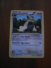 Stoutland 83/114 Rare Black & White Pokemon Card