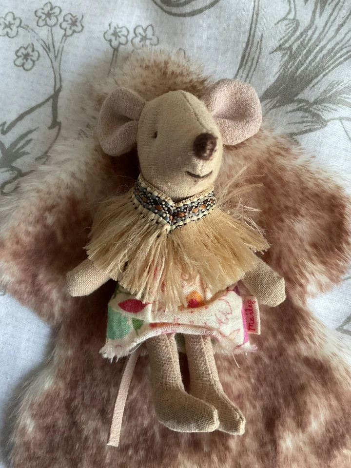 Maileg kleine Schwester Feder Maus & Tipi Tipi - super selten nicht mehr produziert - sehr guter Zustand  - Bild 3 von 4