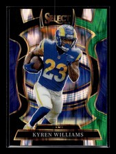 2025 Panini Select - Concourse Kyren Williams #19 Black & Green Shock Prizm