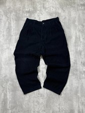 Vintage Haggar Corduroy Navy Blue Trouser Style Pants Size 32