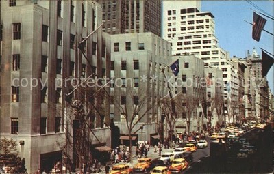 New York City Famous Fifth Avenue Rockefeller Center 