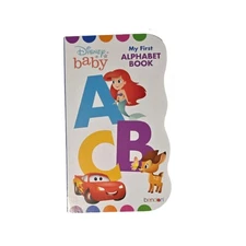 Disney Baby First Alphabet Board Book – ABC Learning for Infants|Toddlers|Kids