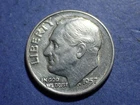 1957-D Roosevelt Dime  AU details