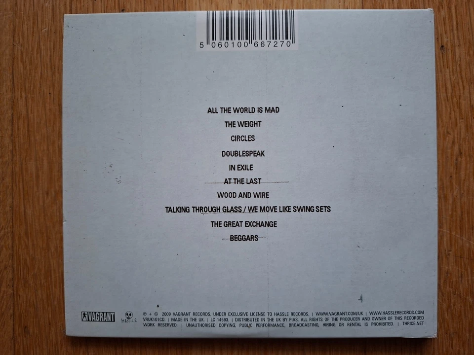 Thrice ‎– Beggars CD Vagrant Hassle Records - Bild 3 von 4