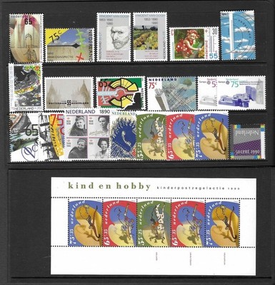 Netherlands 1990 MNH Selection (20v) plus MS 1586