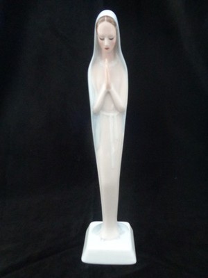 W. Stober um 1930 Rosenthal  Madonna Mutter Gottes von 1953 Höhe 27cm Art Deco