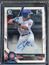 Burks, Charcer - 2018 Bowman Chrome Prospect - Autograph - INV2