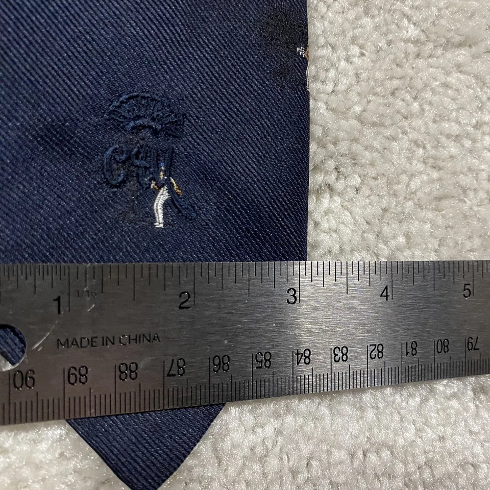 Corbata Condesa Mara Para Hombres Bordada Golf Preppy Seda Greenbrier Club Foto 4 de 4